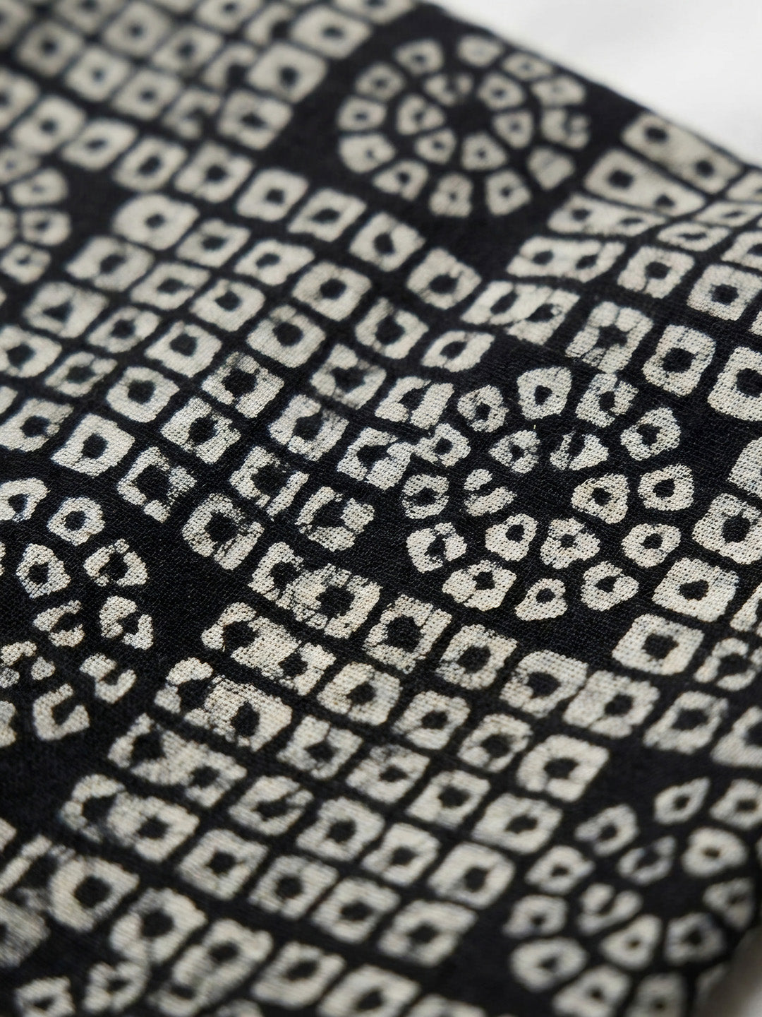 Black Printed Cotton Blend Unstitched Suit &amp; Pant With Cotton Dupatta