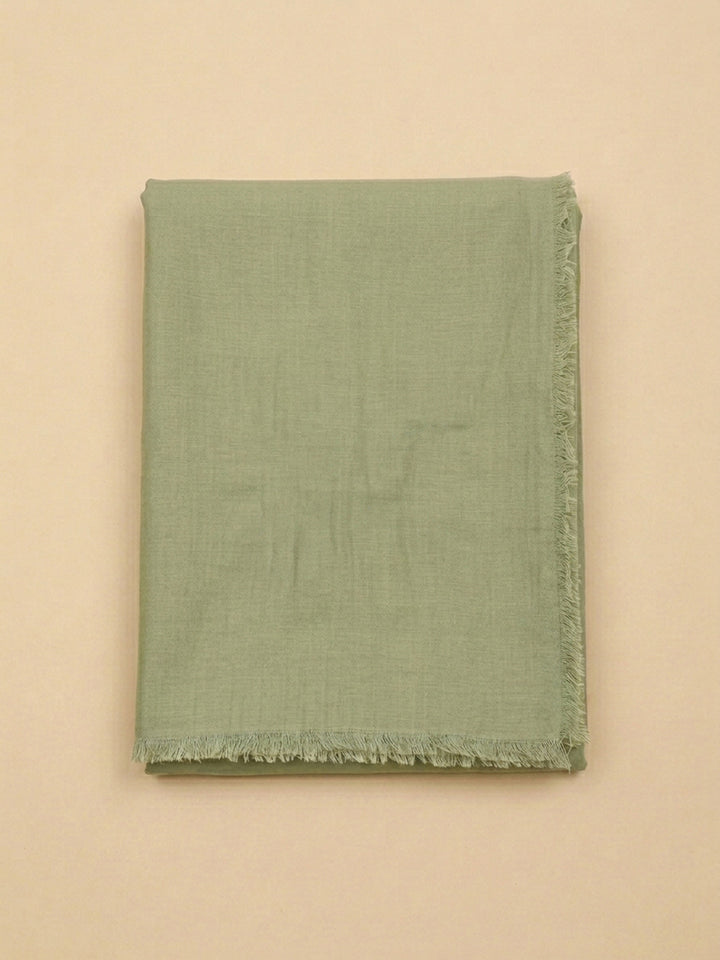 Pista Green Embroidery Chanderi Unstitched Dress Material