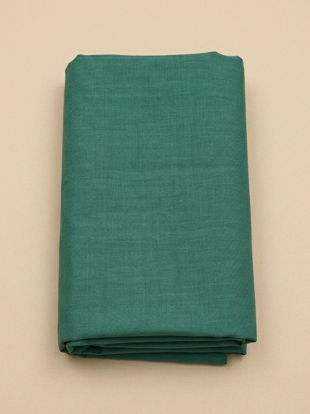 Rama Green Printed Linen Blend Unstitched Dress Material