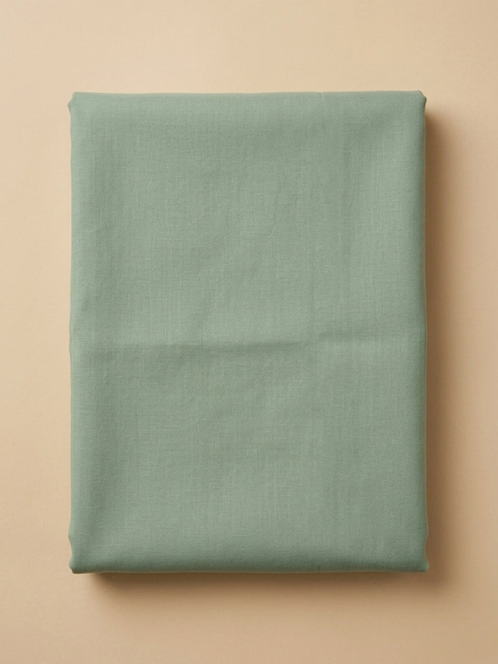 Aqua Green Embroidered Chanderi Unstitched Suit &amp; Pant With Chanderi Dupatta