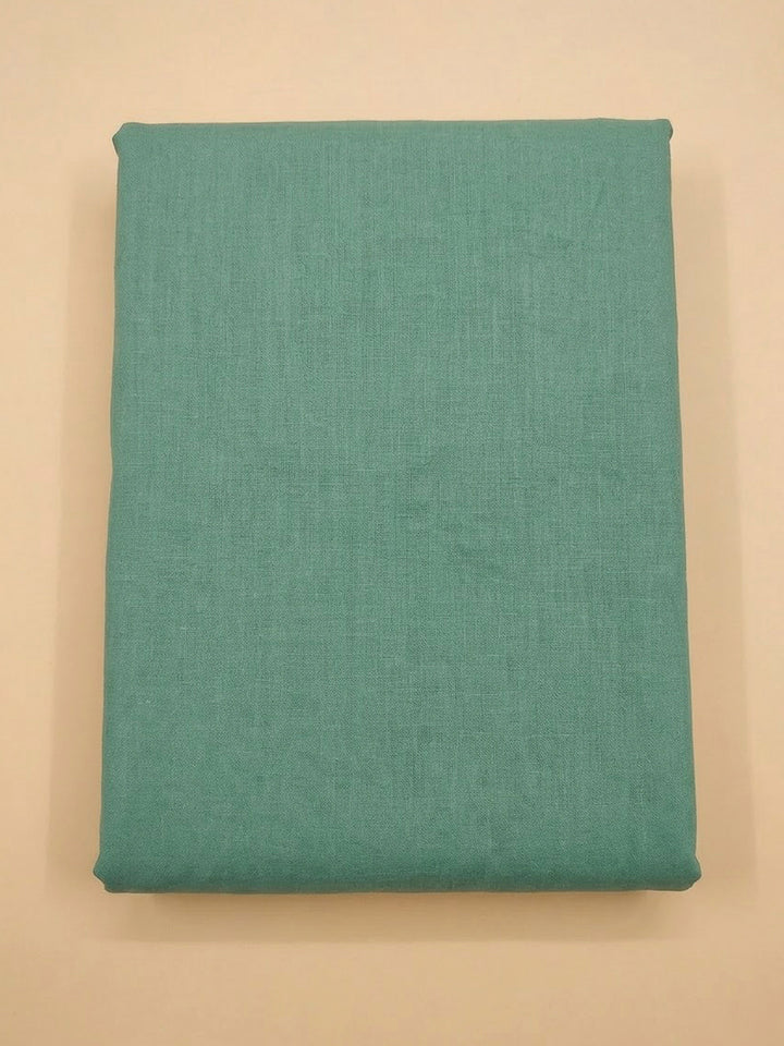 Aqua Green Cotton Blend Printed Unstitched Dress Material