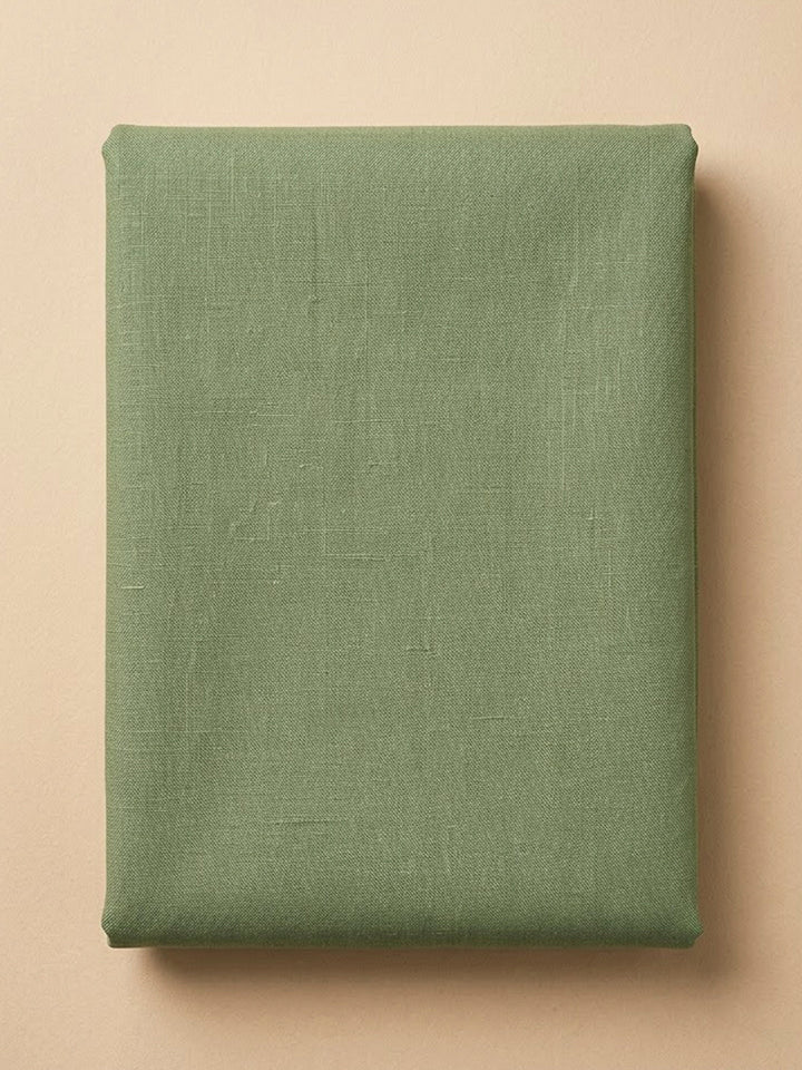 Pista Green Cotton Blend Printed Unstitched Dress Material