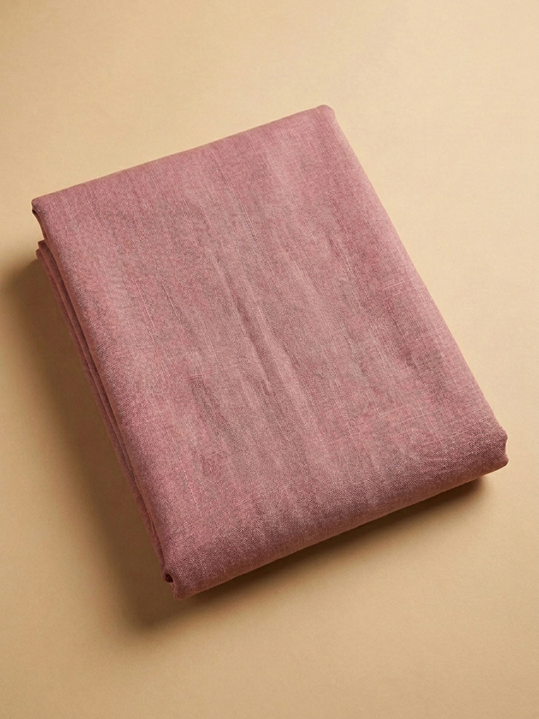 Onion Pink Printed Linen Blend Unstitched Dress Material