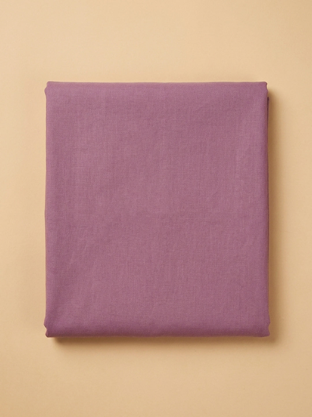 Purple Printed Linen Blend Unstitched Dress Material