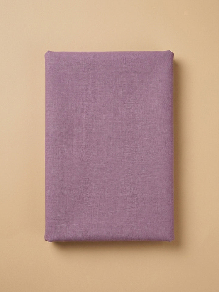Purple Embroidery Chanderi Unstitched Dress Material