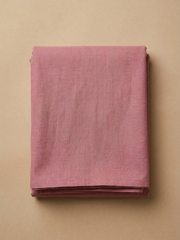 Onion Pink Printed Linen Blend Unstitched Dress Material
