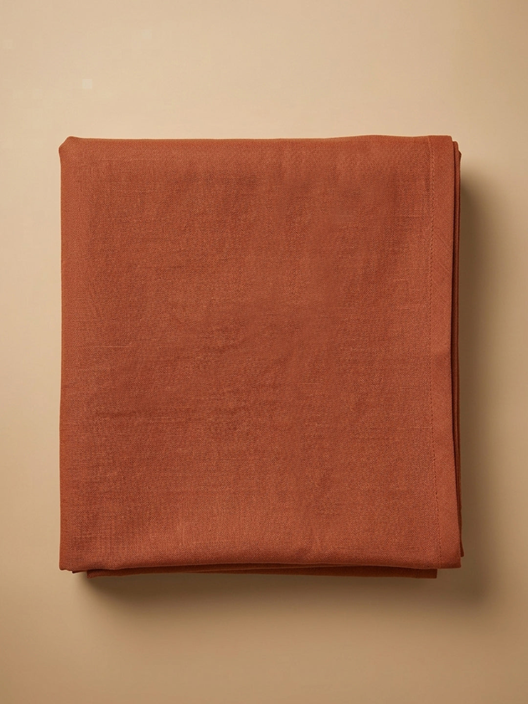 Rust Printed Chanderi Unstitched Dress Material