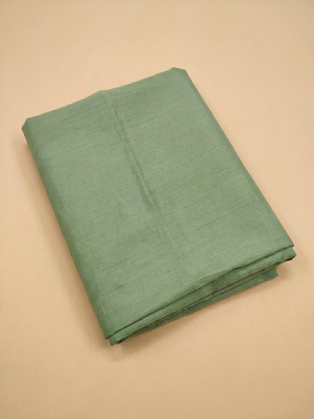 Pista Green Embroidery Chanderi Unstitched Dress Material