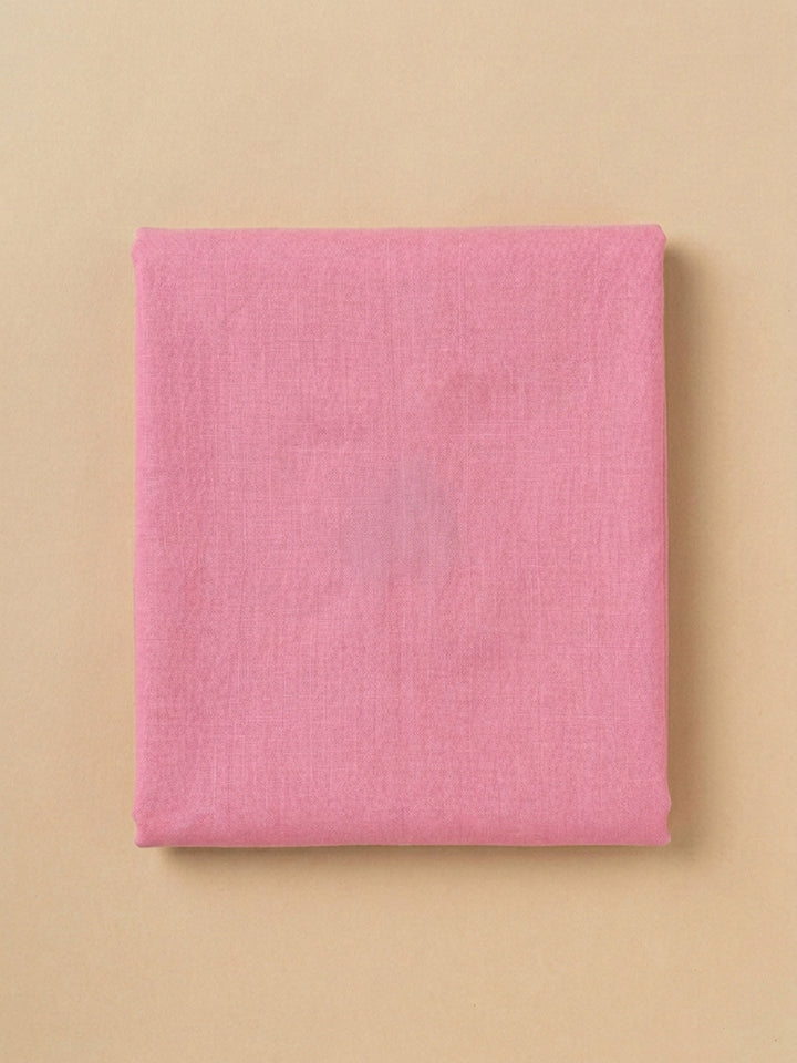 Pink Embroidery Chanderi Unstitched Dress Material