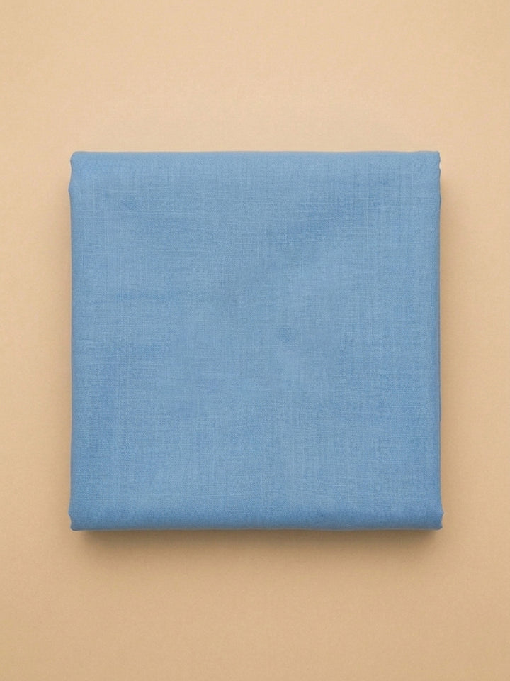 Blue  Chanderi Unstitched Dress Material