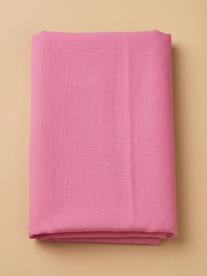 Pink  Chanderi Unstitched Dress Material