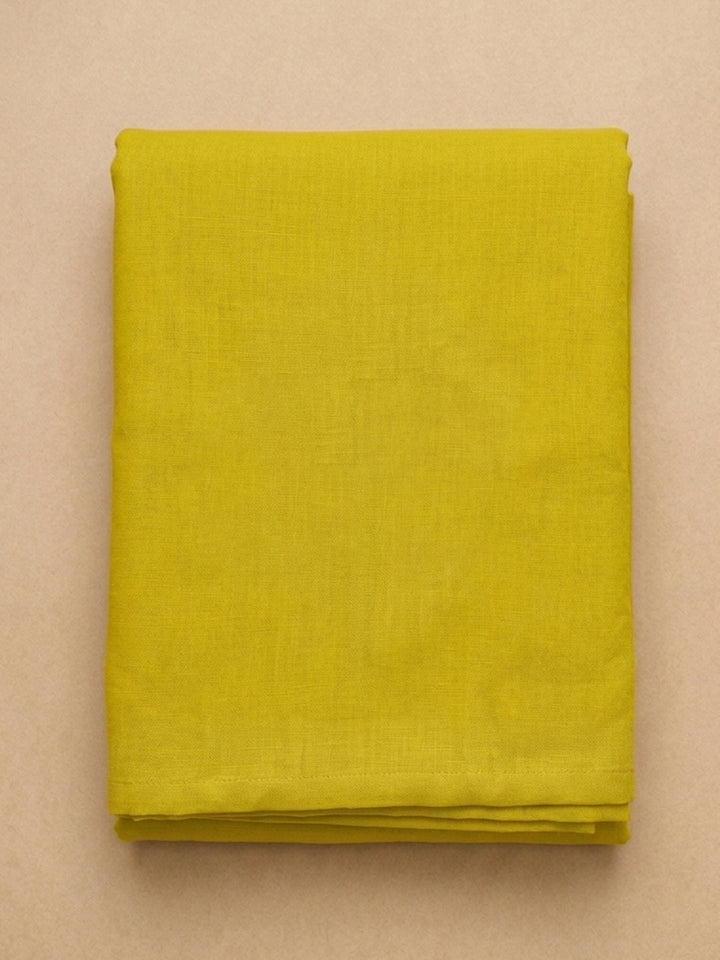 Yellow  Chanderi Unstitched Dress Material