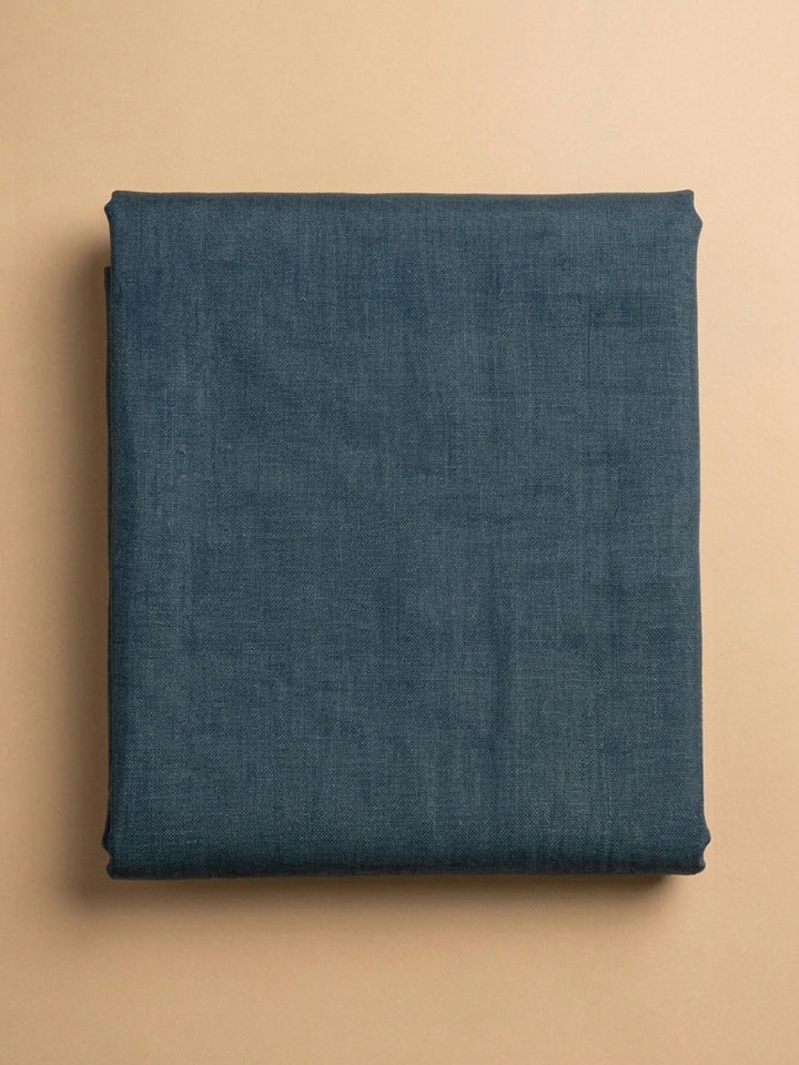Blue  Chanderi Unstitched Dress Material