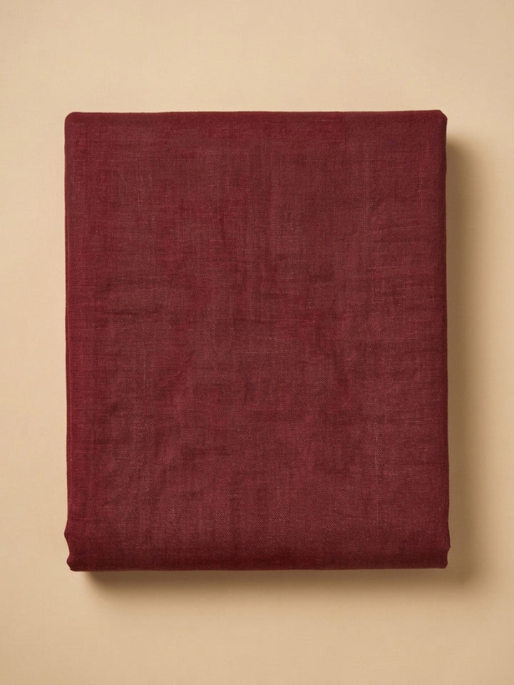 Maroon  Chanderi Unstitched Dress Material
