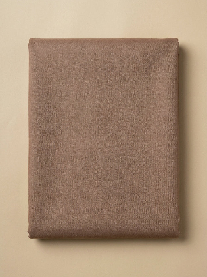 Brown  Chanderi Unstitched Dress Material