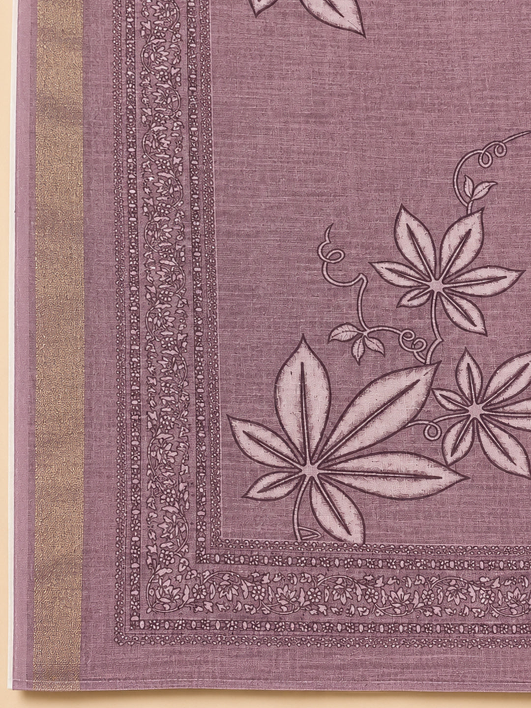 Onion Pink  Chanderi Unstitched Dress Material