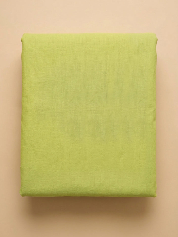 Lemon  Chanderi Unstitched Dress Material