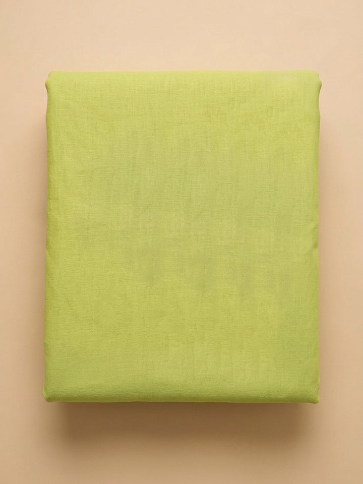 Lemon  Chanderi Unstitched Dress Material