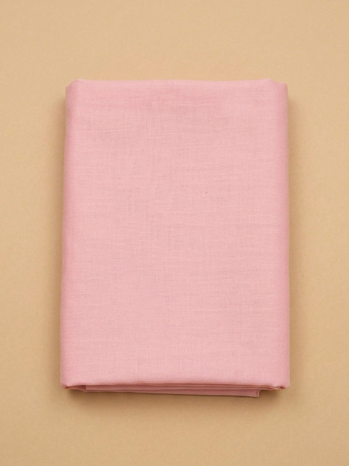 Peach  Chanderi Unstitched Dress Material