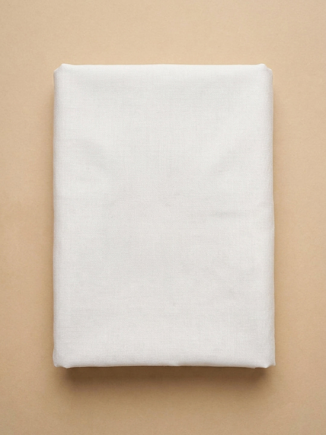 Off White  Chanderi Unstitched Dress Material