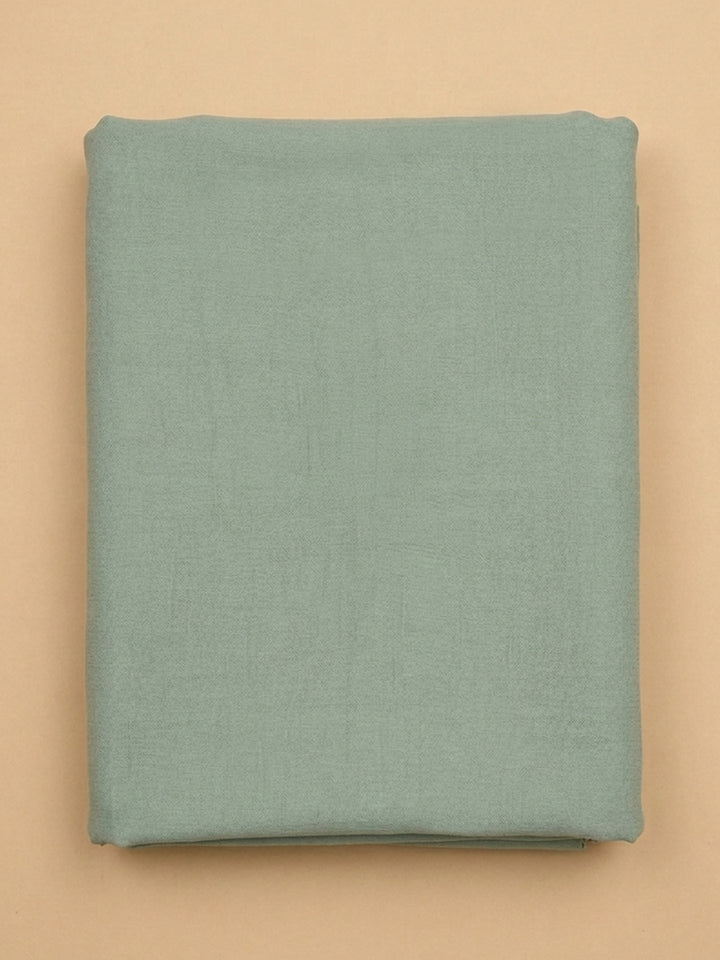 Aqua  Chanderi Unstitched Dress Material