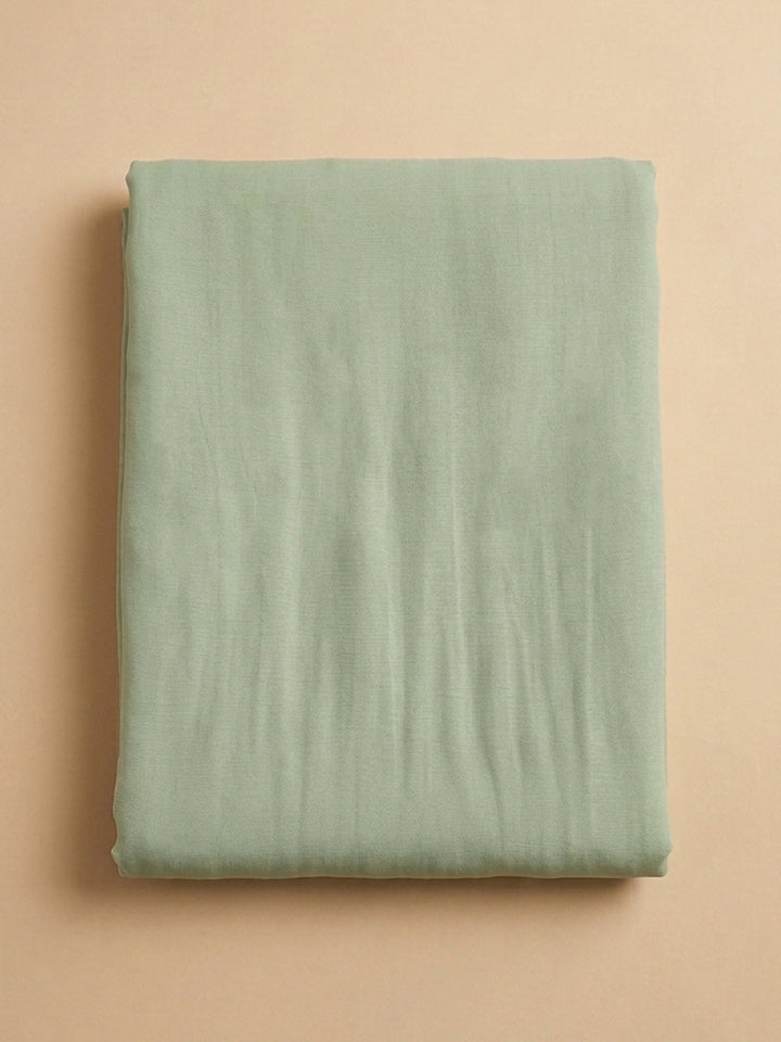 Aqua  Chanderi Unstitched Dress Material