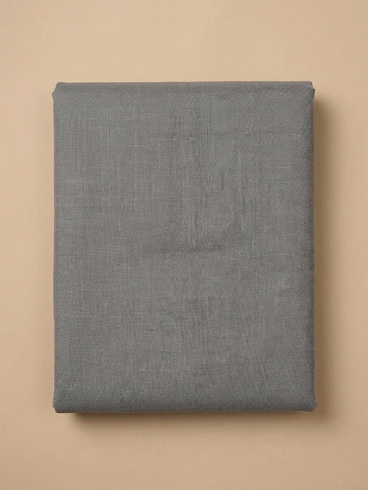 Grey  Chanderi Unstitched Dress Material
