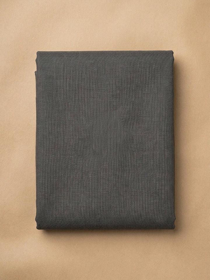Grey Embroidery Linen Unstitched Dress Material