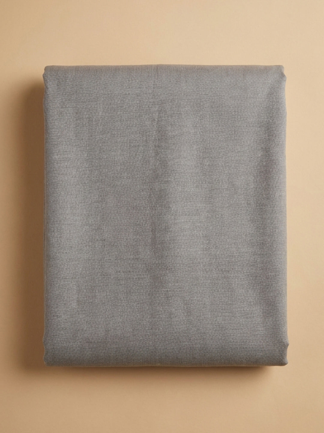 Grey Printed Linen Unstitched Dress Material