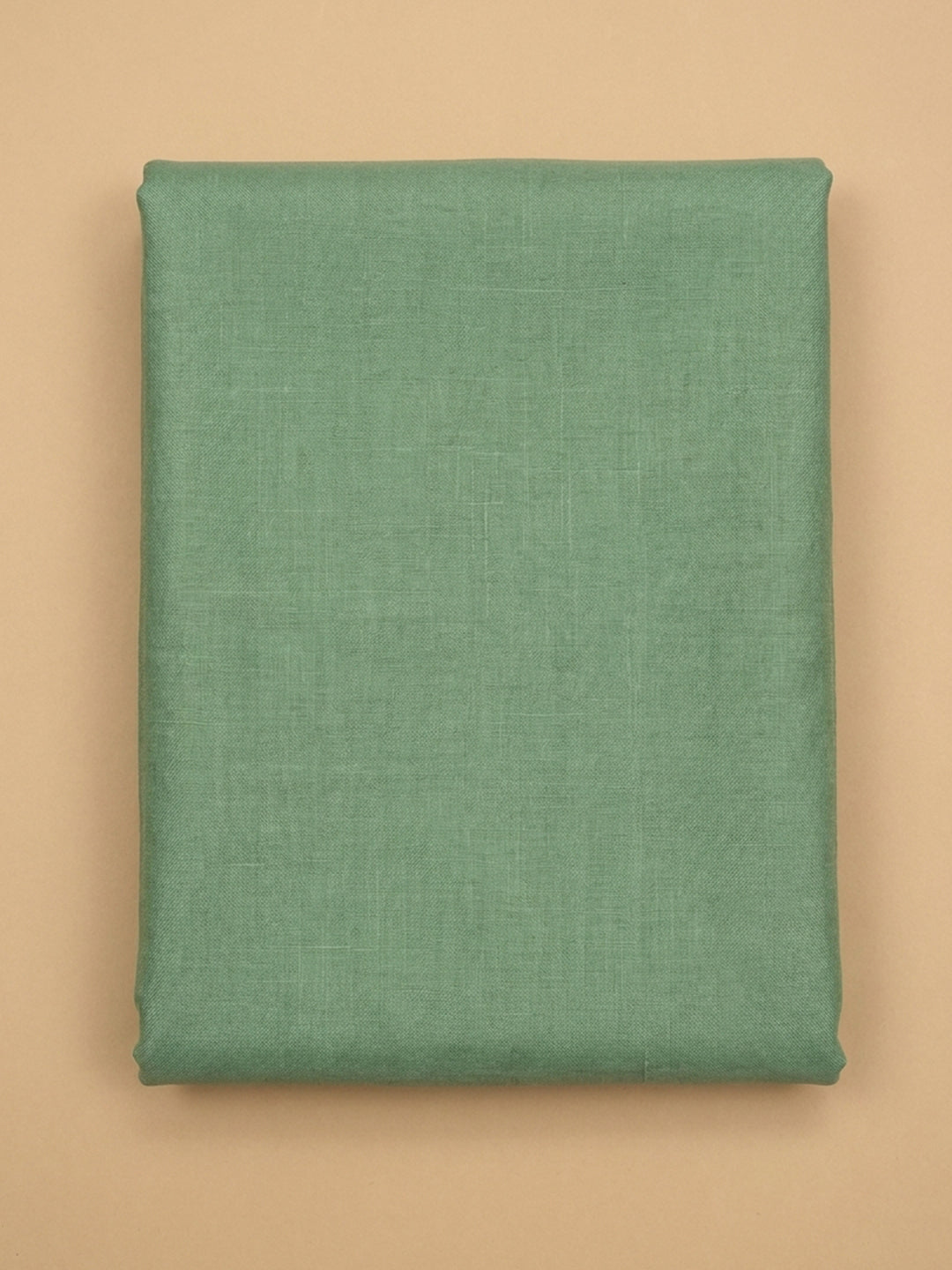 Sea Green Printed Linen Unstitched Dress Material