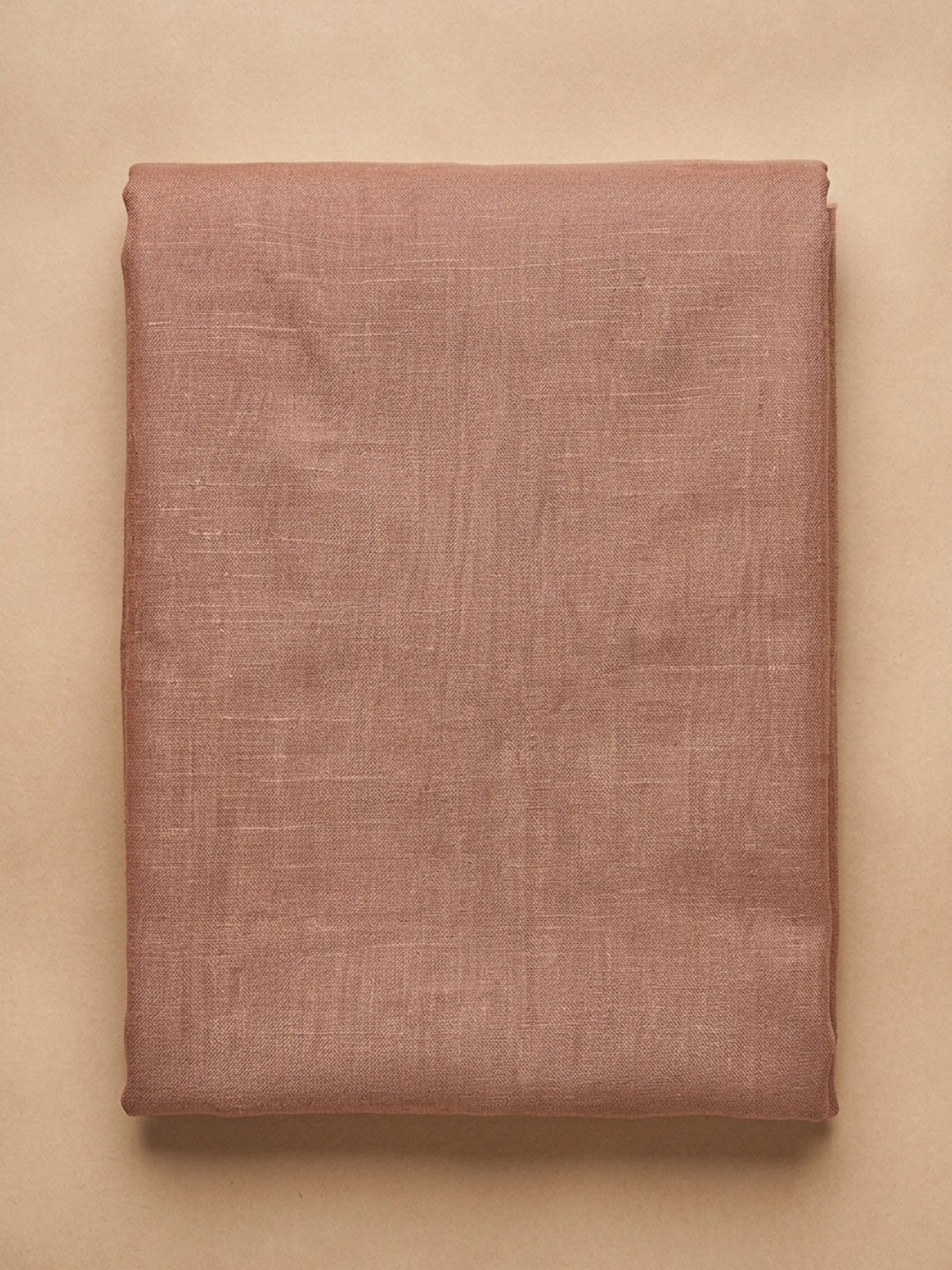 Dusty Pink Printed Linen Unstitched Dress Material