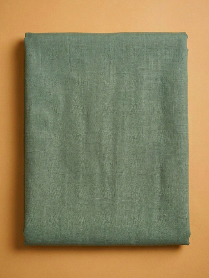 Aqua Green Printed Chanderi Unstitched Dress Material