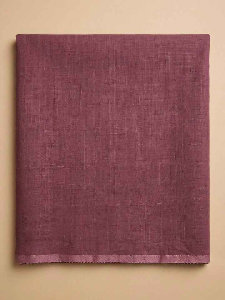 Onion Pink Linen Blend Printed Unstitched Dress Material