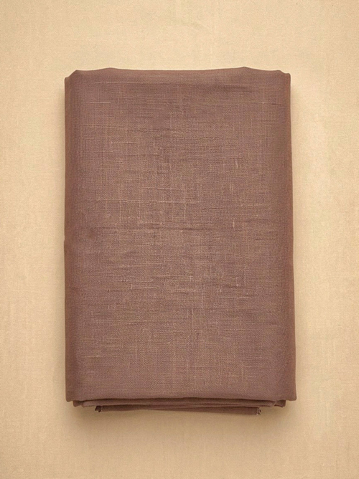 Onion Pink Linen Blend Embroidered Unstitched Dress Material