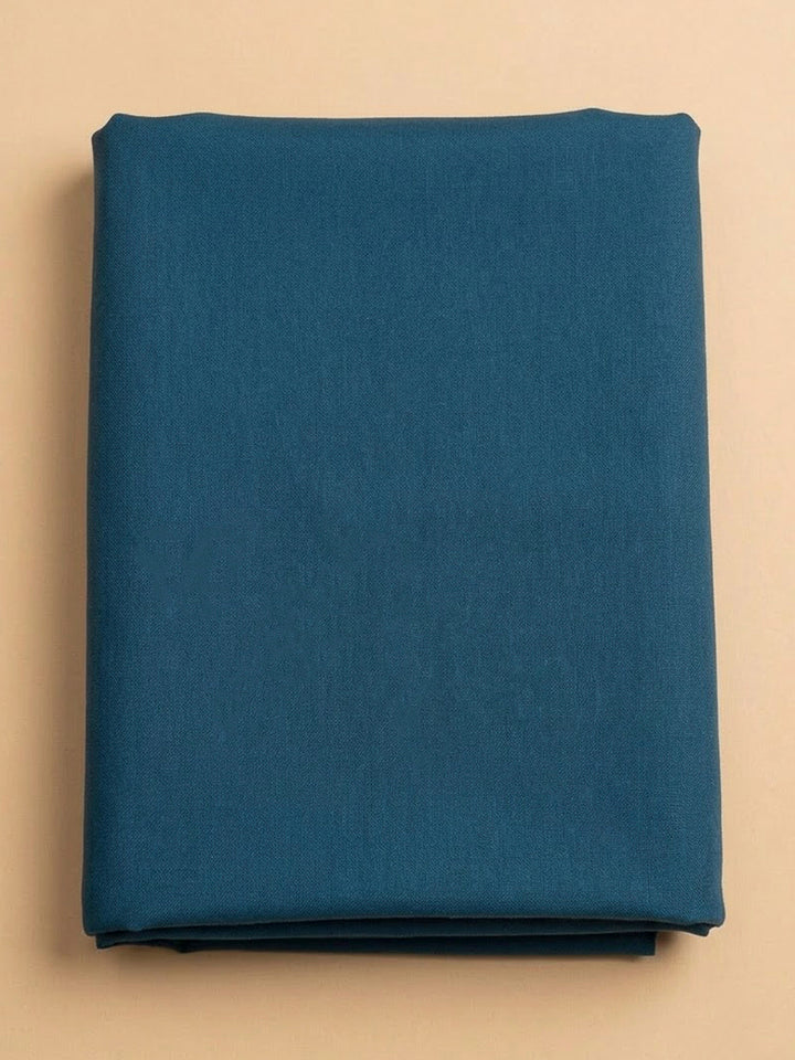 Blue Linen Printed Unstitched Dress Material