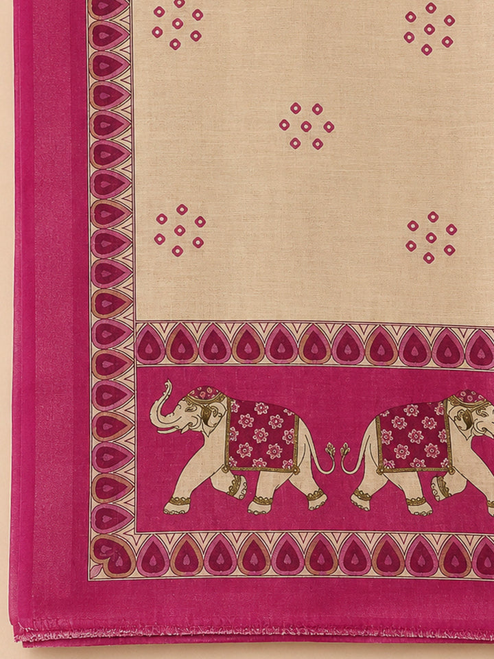 Rani Linen Printed Unstitched Dress Material