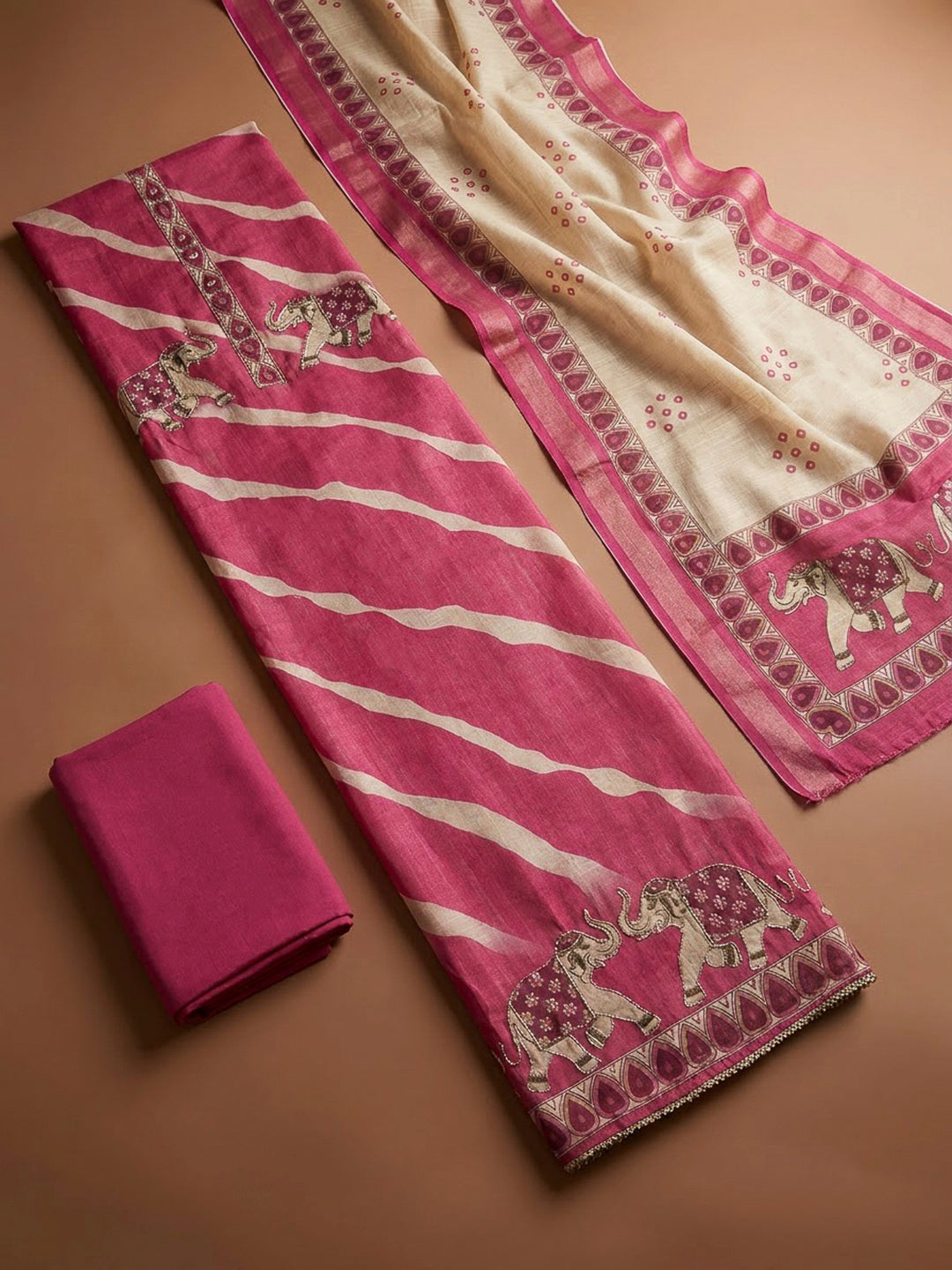 Rani Linen Printed Unstitched Dress Material
