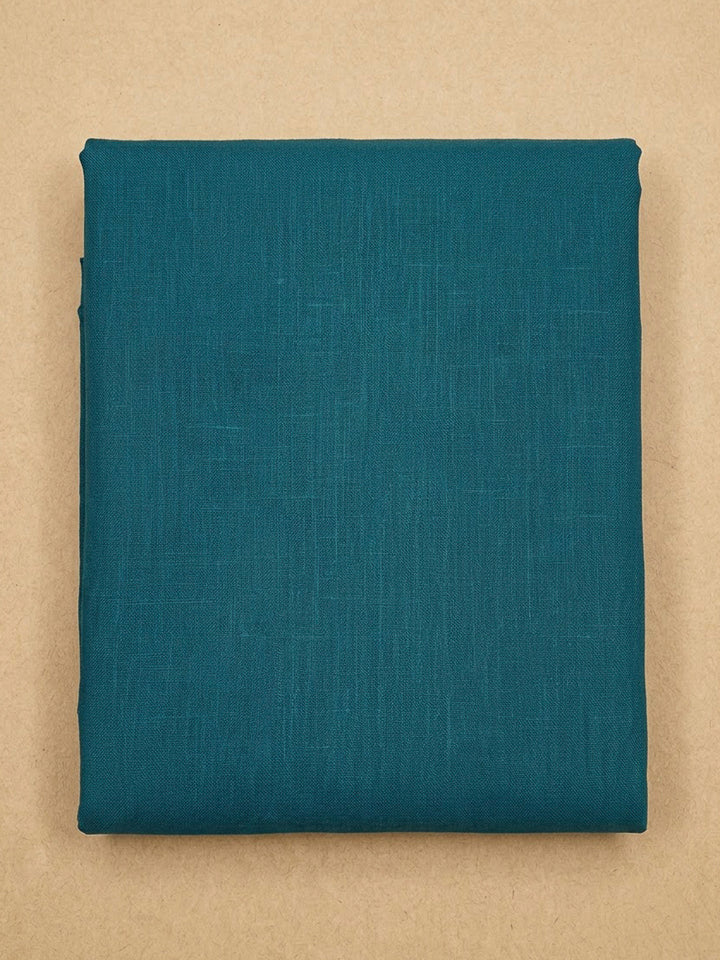 Blue Linen Printed Unstitched Dress Material