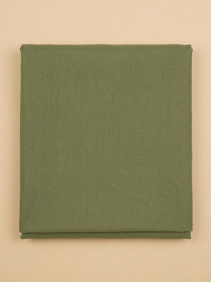 Pista Green Organza Embroidered Unstitched Dress Material