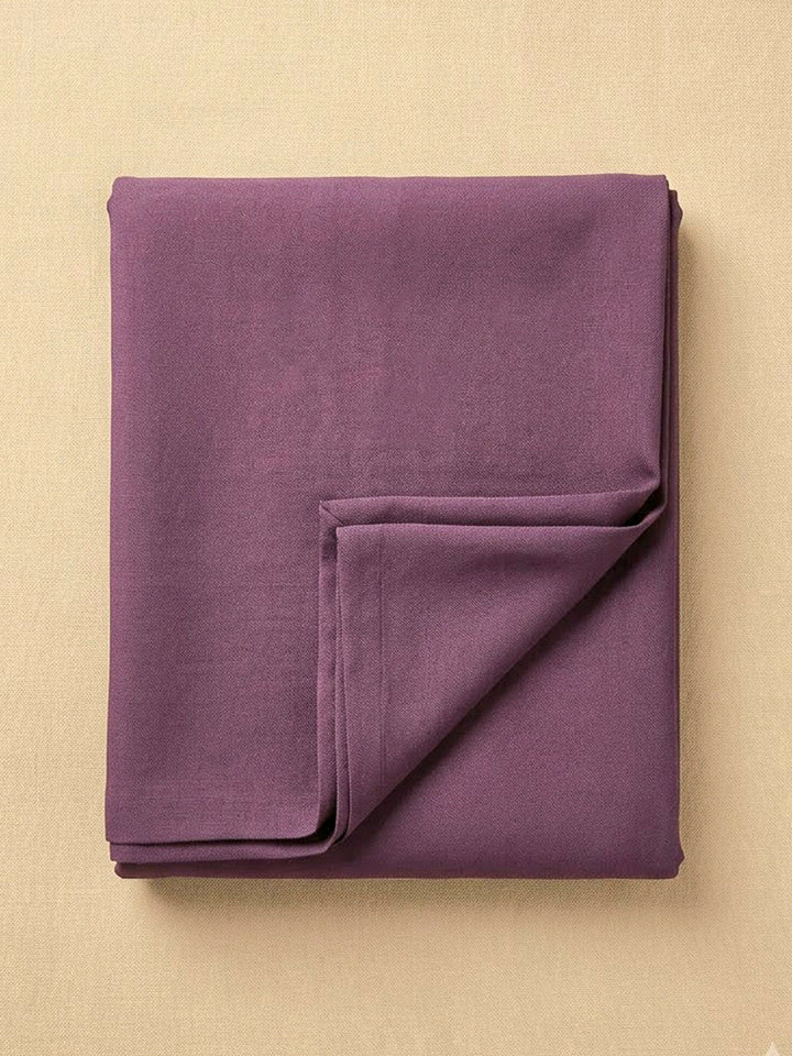 Purple Organza Embroidered Unstitched Dress Material