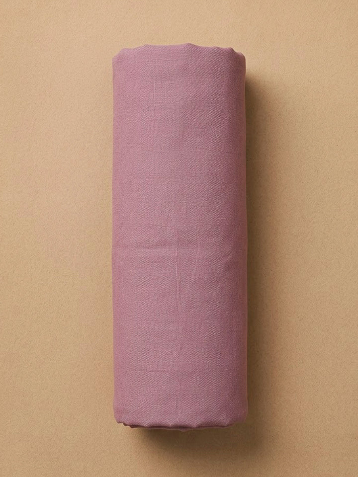 Lavender Chanderi Printed Unstitched Dress Material