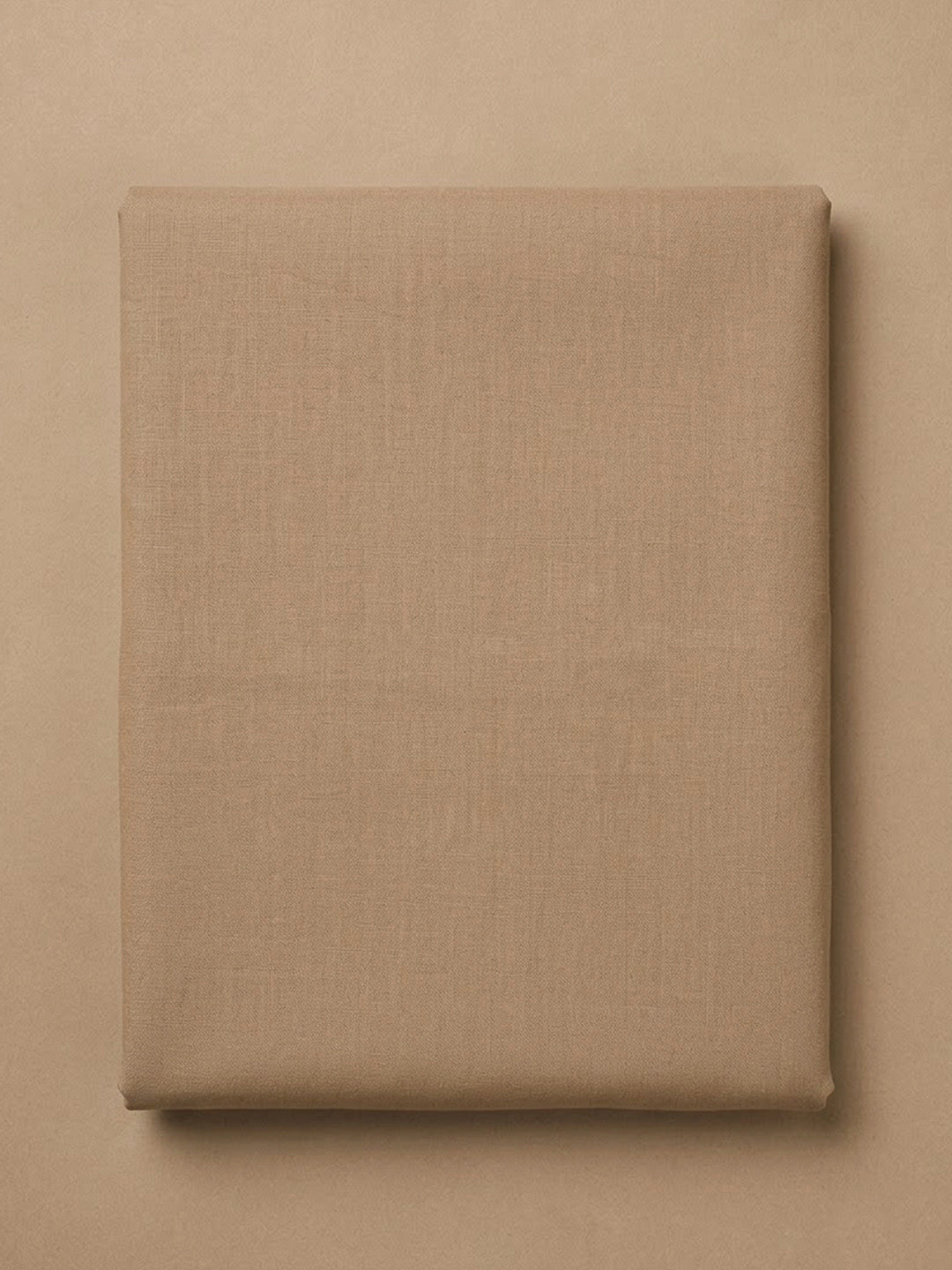 Beige Chanderi Printed Unstitched Dress Material