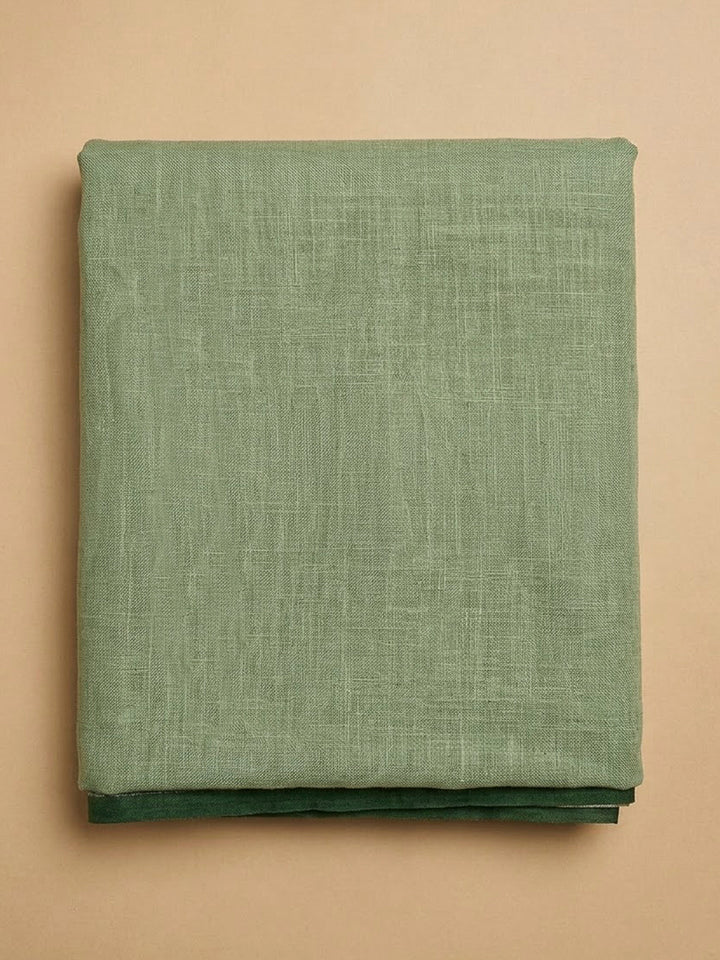 Pista Green Chanderi Embroidered Unstitched Dress Material