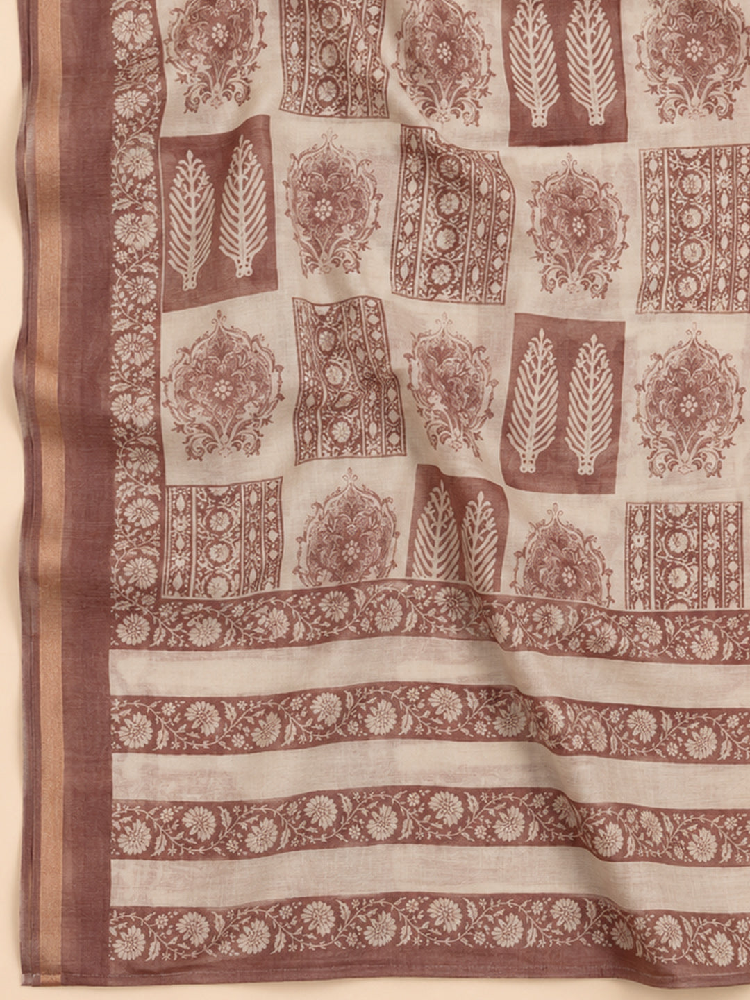 Onion Pink  Chanderi Unstitched Dress Material