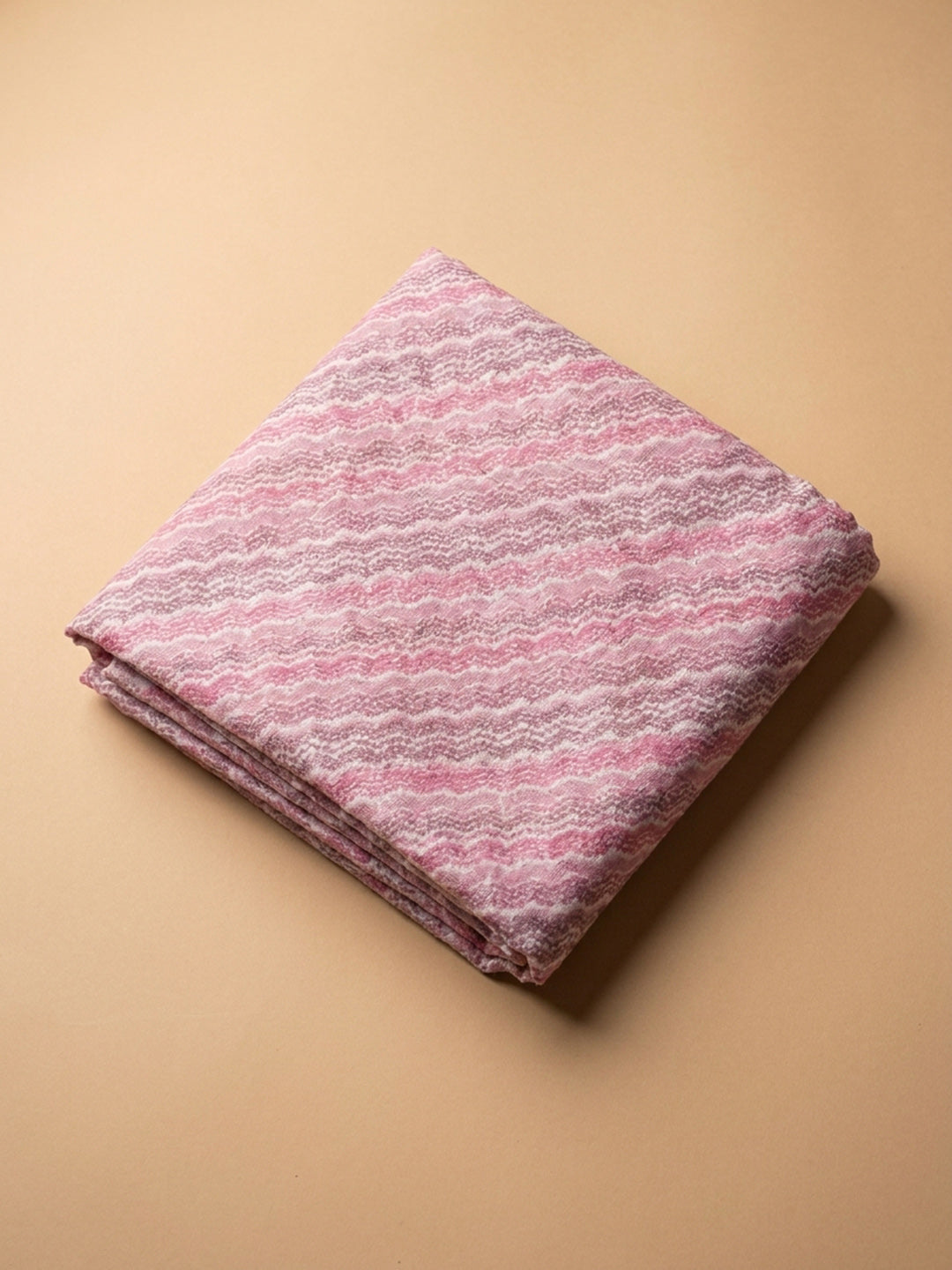 Onion Pink Printed Cotton Blend Unstitched Dress Material