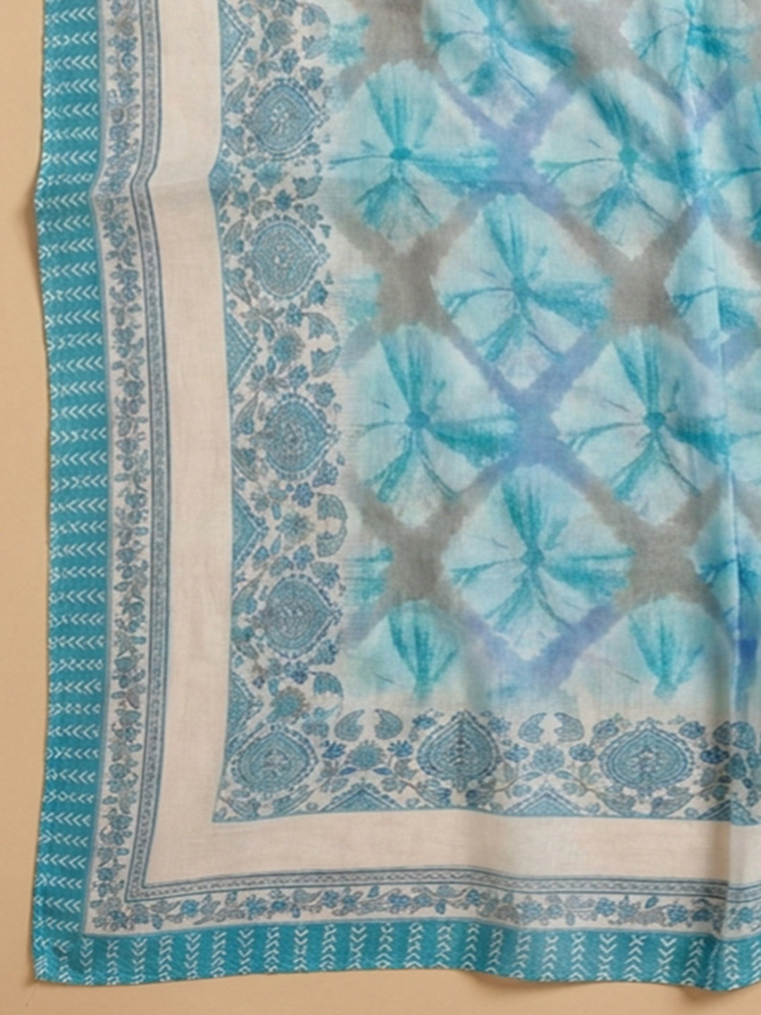 Firozee Yoke Embroidery Cotton Blend Unstitched Dress Material