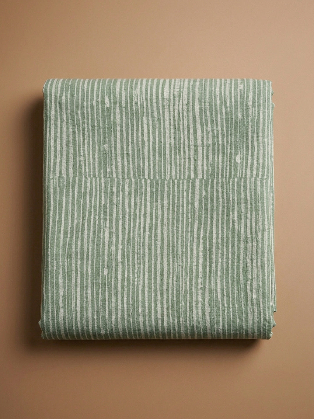 Aqua Green Printed Cotton Blend Unstitched Dress Material