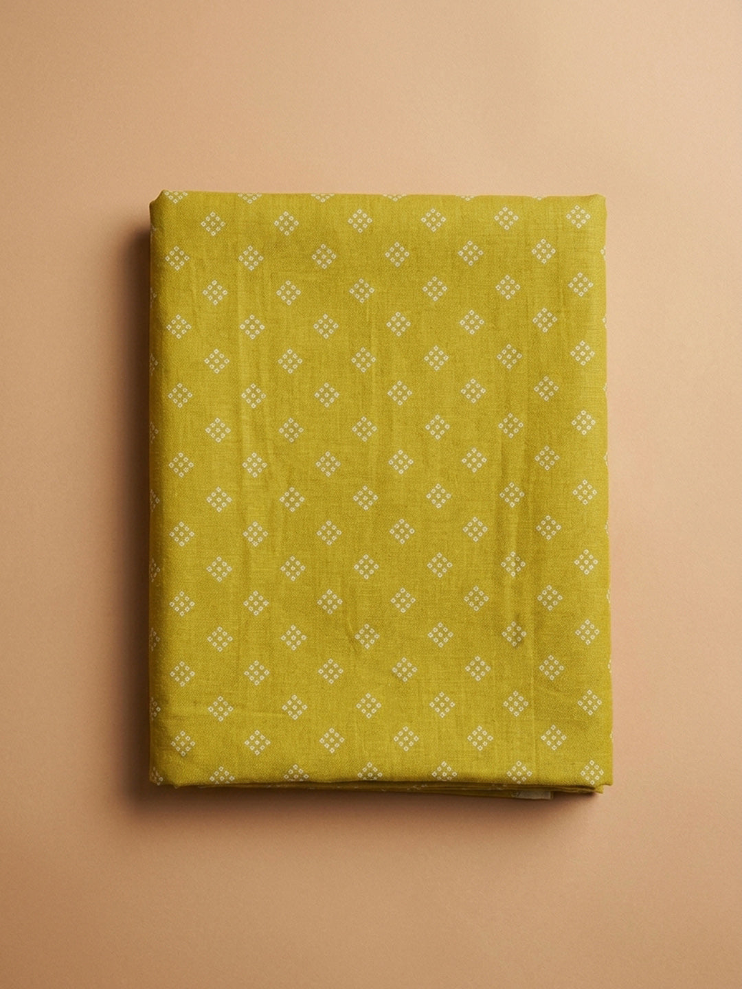 Lemon Printed Cotton Blend Unstitched Dress Material