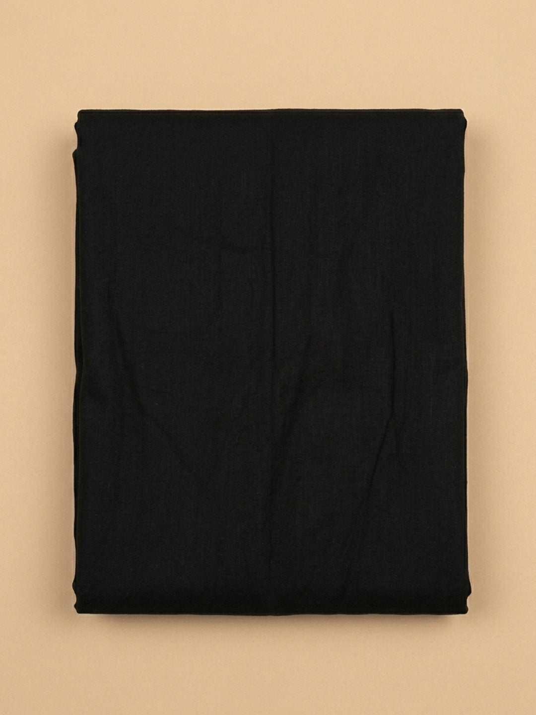 Black Printed Cotton Blend Unstitched Dress Material
