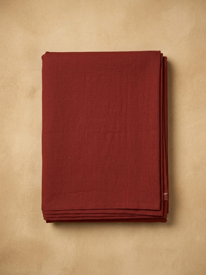 Maroon Printed Cotton Blend Unstitched Dress Material